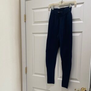 Smart Wool Navy Knit Jogger Pants